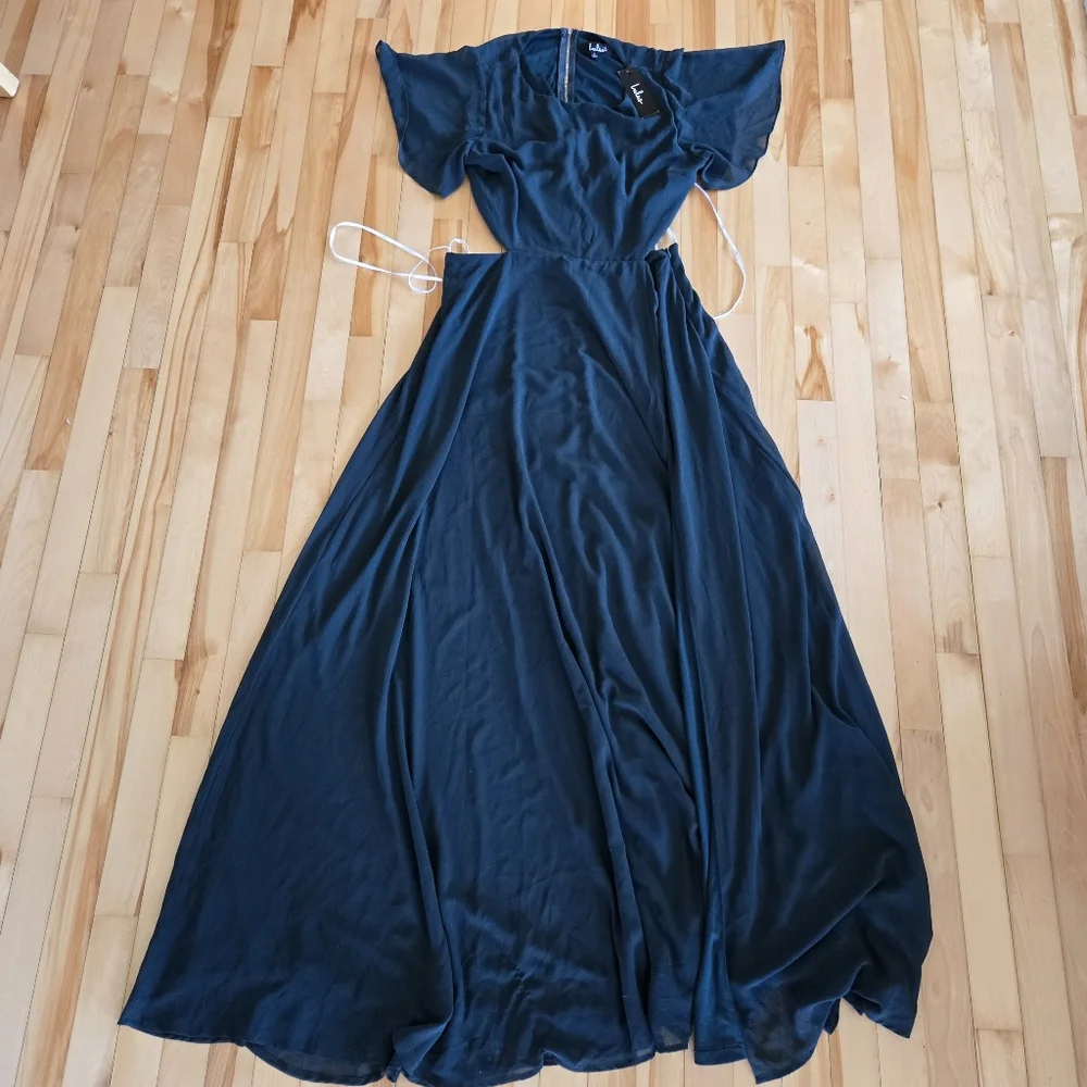 Elegant Green Evening Dress Lulus Size Large New With Tags - Picture 4 of 7